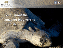 Tablet Screenshot of edutourscostarica.com
